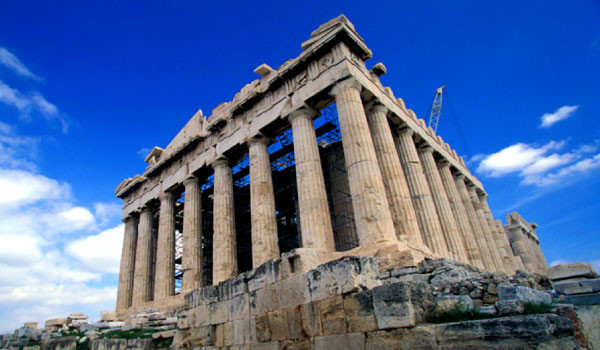 The Parthenon in Athens, Greece. Courtesy of Tormod
