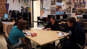 At the College and Carrier Center, in South High School Room 246). The school brings in representitives from deifferent colleges from around the state. Today they brought in representive Maria Jaramillo, an Admissions Counselor at the Unniversity of Minnesota Twin Cities. Students have the option to attend the meeting or not. Senior, Dina Lee - Ramirez, and Juinior, Shea Maki - Nelson attend this meeting to give them more information on the college they may want to attend.