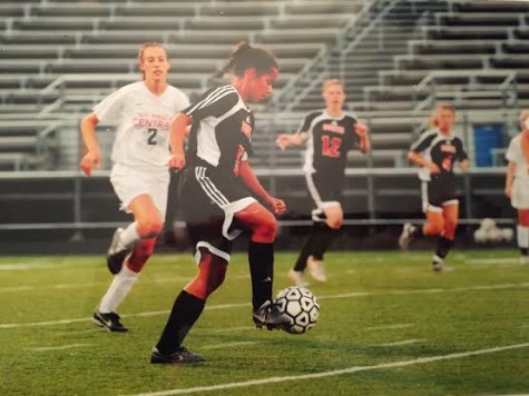 Jillian Stockmo playing soccer in 2009. She's now breathing life into the South soccer program. 