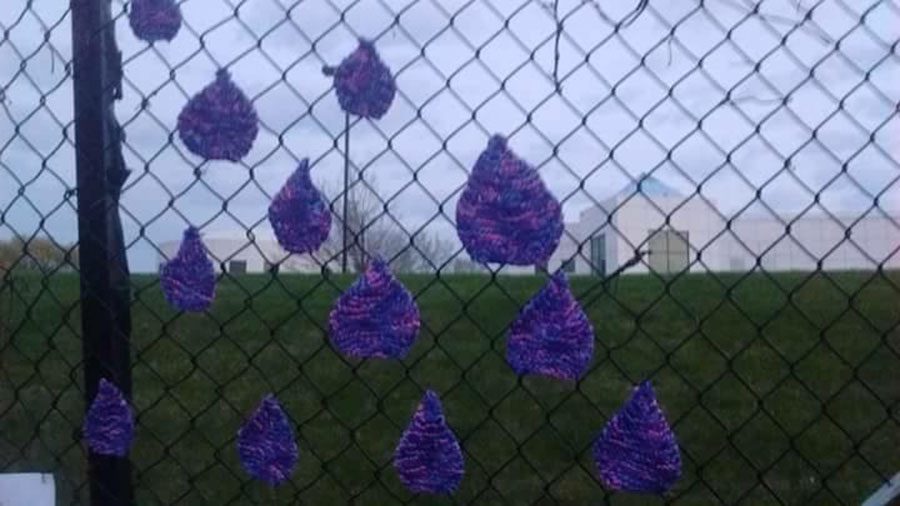 The fence surrounding Princes home, Paisley Park. Fans gathered here after hearing about his death to and mourn and create memorials.