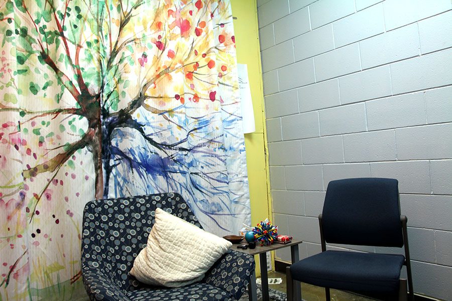 The South Mental Health Clinics office for therapist, Farah Hussein. Hussein said she wants for Students to just feel comfortable to come here and talk to us. Photo: Ellie Barnett Cashman