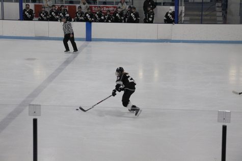 Hockey fees at South are getting more expensive. Senior Julia Offerdal races down the ice as part of the hockey team for Minneapolis. 