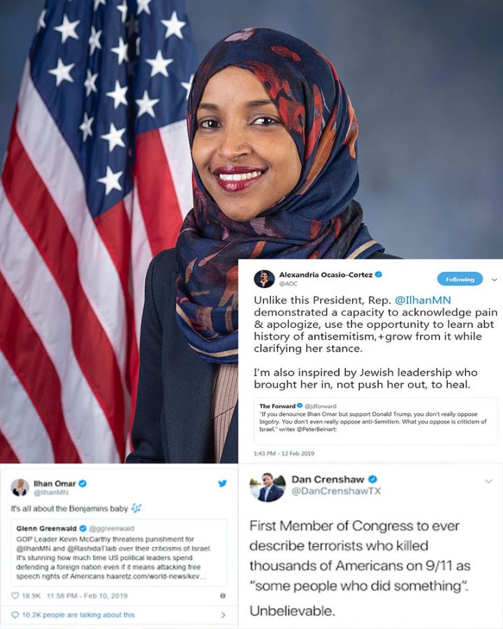 Ilhan+Omar+has+been+under+fire+for+some+of+her+past+comments+from+both+sides+of+the+political+spectrum.+In+a+tweet%2C+she+wrote%2C+Israel+has+hypnotized+the+world.+She+also+made+comments+on+9%2F11.+Omar+has+repeatedly+received+death+threats+from+people+across+the+country%2C+and+has+received+both+criticism+and+support+via+Twitter.+%E2%80%9CI+want+to+talk+about+the+political+influence+in+this+country+that+says+it+is+okay+for+people+to+push+for+allegiance+to+a+foreign+country.+And+I+want+to+ask%2C+why+is+it+okay+for+me+to+talk+about+the+influence+of+the+NRA%2Cof+fossil+fuel+industries%2C+or+Big+Pharma%2C+and+not+talk+about+powerful+lobby%3F%E2%80%9D