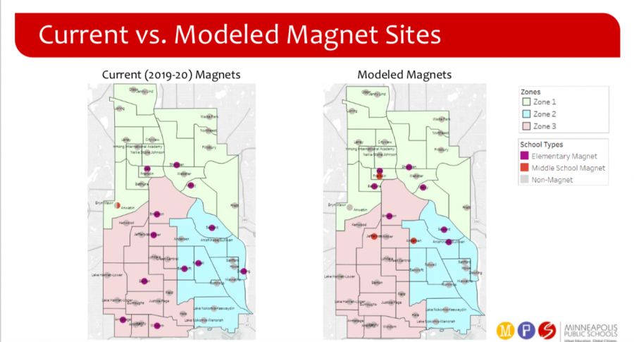 Taken+from+the+Phase+2+Boundary+Study+slideshow+released+by+MPS%2C+this+map+of+the+district+shows+how+magnet+schools+might+be+reduced+and+relocated+to+more+centralized+locations.+In+this+model%2C+magnets+at+the+elementary+level+would+reduce+from+12+to+7+schools%2C+while+middle+school+magnets+would+increase+from+1+to+3+schools.