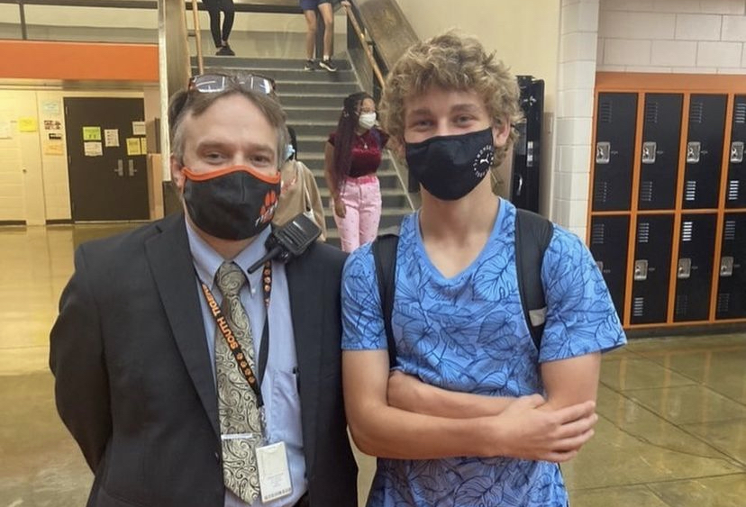 Parody accounts have impacted the environment at South in various ways. Two of the biggest accounts are “South High Protector,” which imitates Principal Simondet, and “Sneaky Flicks,” which takes pictures of students in the hallways of South.  Credit: @south_high_protector