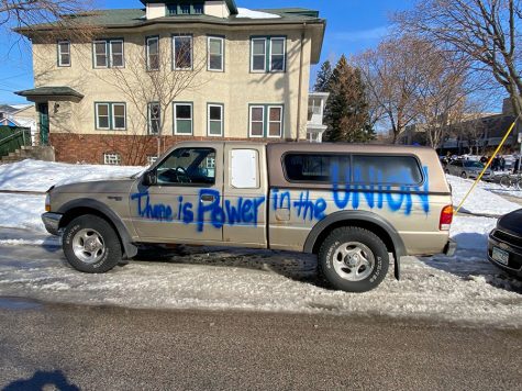 A car reads there is power in the union. The Minneapolis Federation of Teachers (MFT) and Education Support Professionals (ESP) voted in favor of the tentative agreement on Sunday. This marks the end of a historic, three week long strike.
