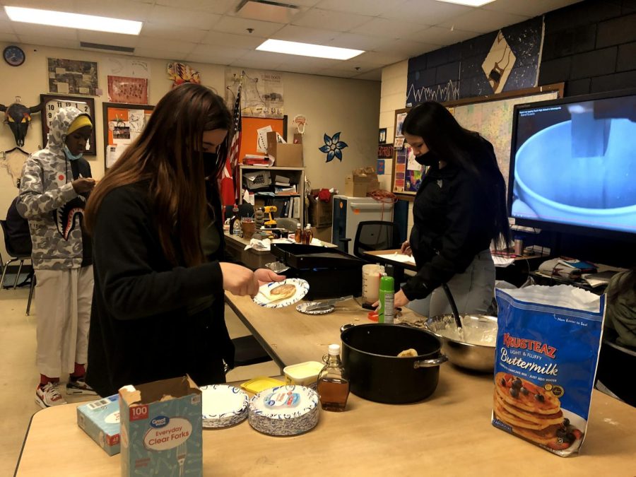 The All Nations program has been collecting syrup from maple trees around South. “It’s engagement from cultural learning, understanding biology, it’s interdisciplinary… Also the nutritional power helps power kids, helps get them going in the morning,” said teacher Vincent Patton.