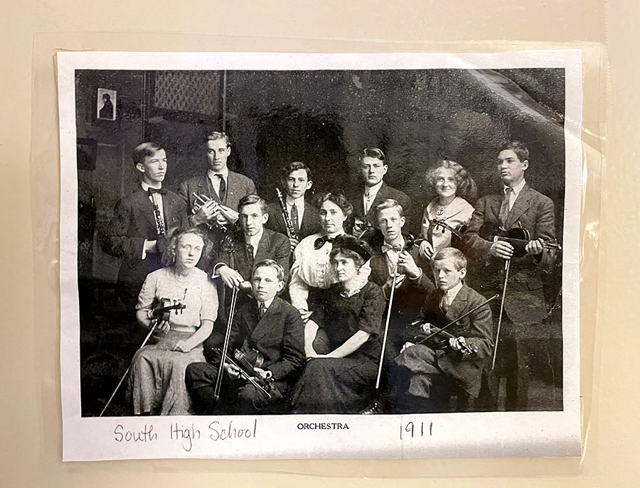 One of South High’s first orchestras, 1911. The music program has been one of the most important aspects of attending South and even though the programs have hit a rough patch, they are determined to make it through, but they can’t do it without support from our community. 
