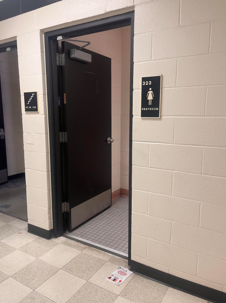 Third floor bathroom open after recent student complaints. 