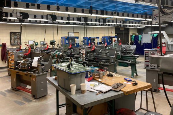 The current machining shop at South High before the move to Roosevelt.